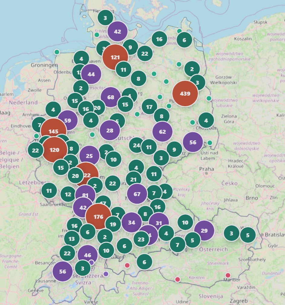 GFreiNews's tweet photo. Laura hat Ihre NGO Karte erweitert.
Über 2600 NGOs sind jetzt räumlich zugeordnet.

Fleißiges Mädchen! https://t.co/hPvYM9DAbv