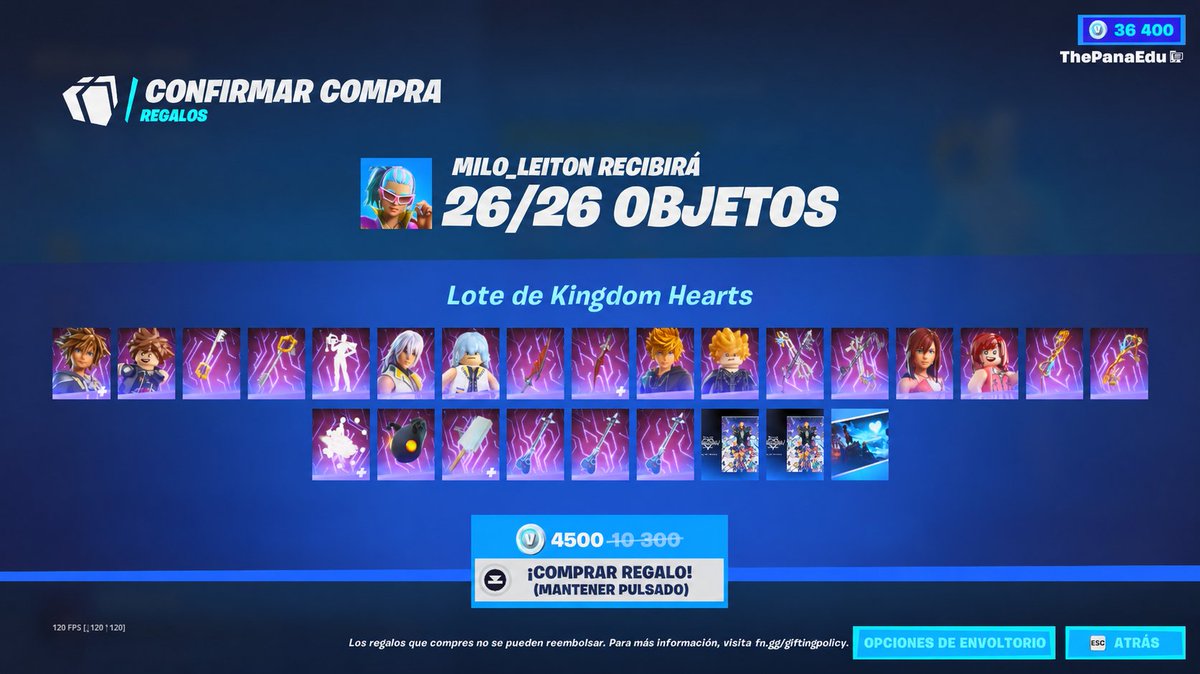 thepanaedu's tweet photo. 🎁¡SORTEO POR 3 LOTES DE KINGDOM HEARTS!🎁
- RT a este tuit y dejar like
- Seguir a @thepanaedu 
- Usar el código thepanaedu en la tienda de fortnite https://t.co/MikUmwO6fp