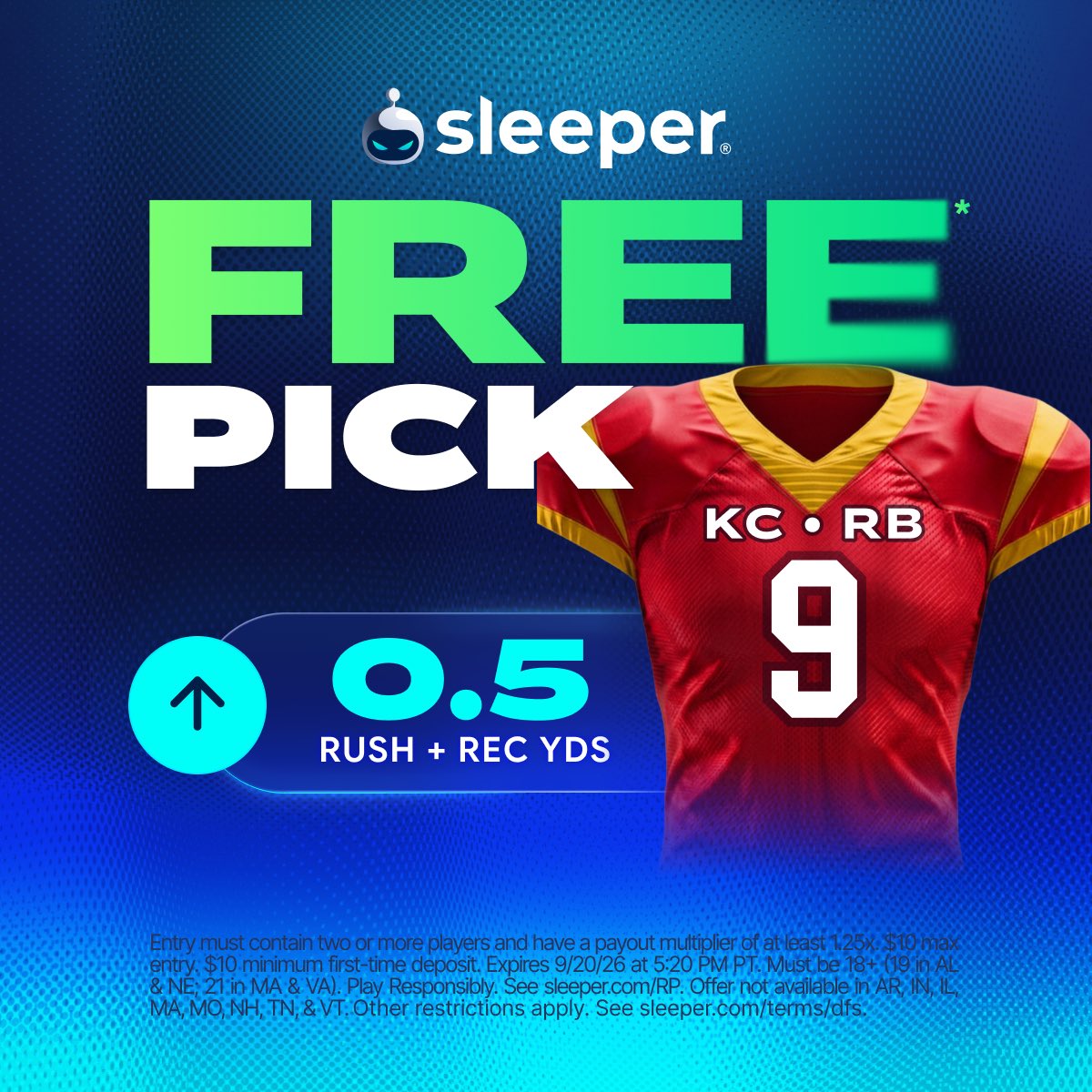 SleeperPicksHQ's tweet photo. FREE PICK 🫳

Let’s have a Weekend 🏈

1 like = $1 in player picks playthrough to a random person that:

❤️ likes 
🔄 Reposts
💬 Comments Sleeper username https://t.co/ZDf3SZAeKA