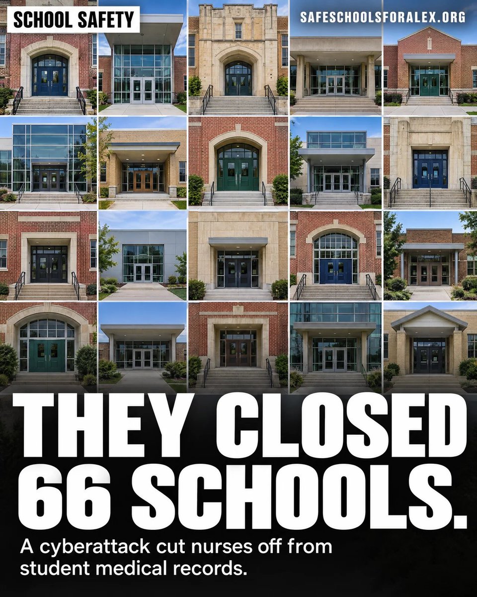 maxschachter's tweet photo. The @FBI confirmed yesterday that student and staff data was stolen in the cyberattack on Springfield Public Schools in Massachusetts.

Every story is leading with the Social Security numbers. I want to point at a different paragraph.

The attack cut the district off from student medical records. Officials said what worried them most was that this could stop nurses reaching what they need to dispense medications and handle allergies. So they closed all 66 schools, for 27,000 students, for a week.

A superintendent looked at a network problem and concluded he could not safely open the doors. Not because the building was unsafe. Because the information that keeps children alive inside it had been taken away.

That is not an IT incident. That is a school safety incident, and Springfield treated it as one. I think they were right.

Full story in the comments.

For Alex. And for all of them.