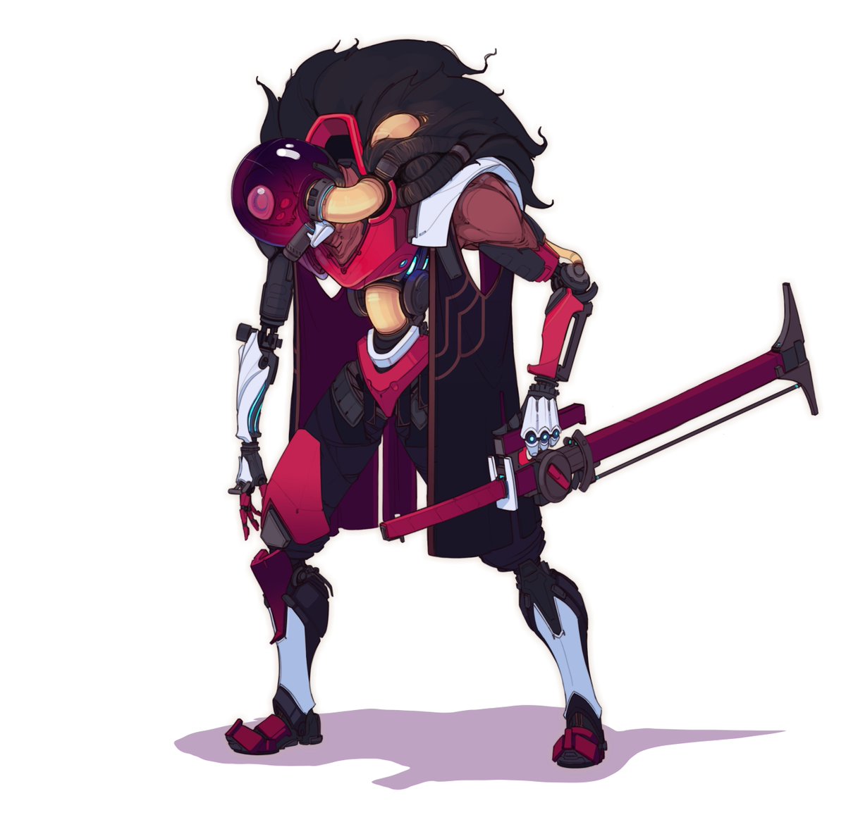 TheComoglio's tweet photo. Maybe it's my innate love for cyborgs.. but I catch myself coming back to this concept every once in a while wondering how I did it. The lines, shape language and details just came out so well. https://t.co/hVdEmSPNRR