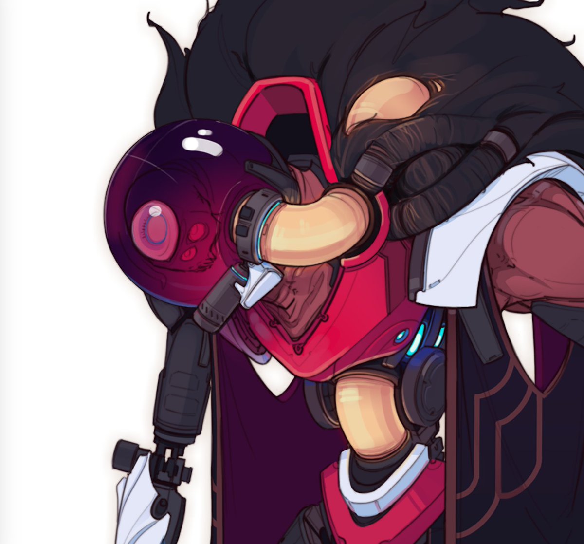 TheComoglio's tweet photo. Maybe it's my innate love for cyborgs.. but I catch myself coming back to this concept every once in a while wondering how I did it. The lines, shape language and details just came out so well. https://t.co/hVdEmSPNRR