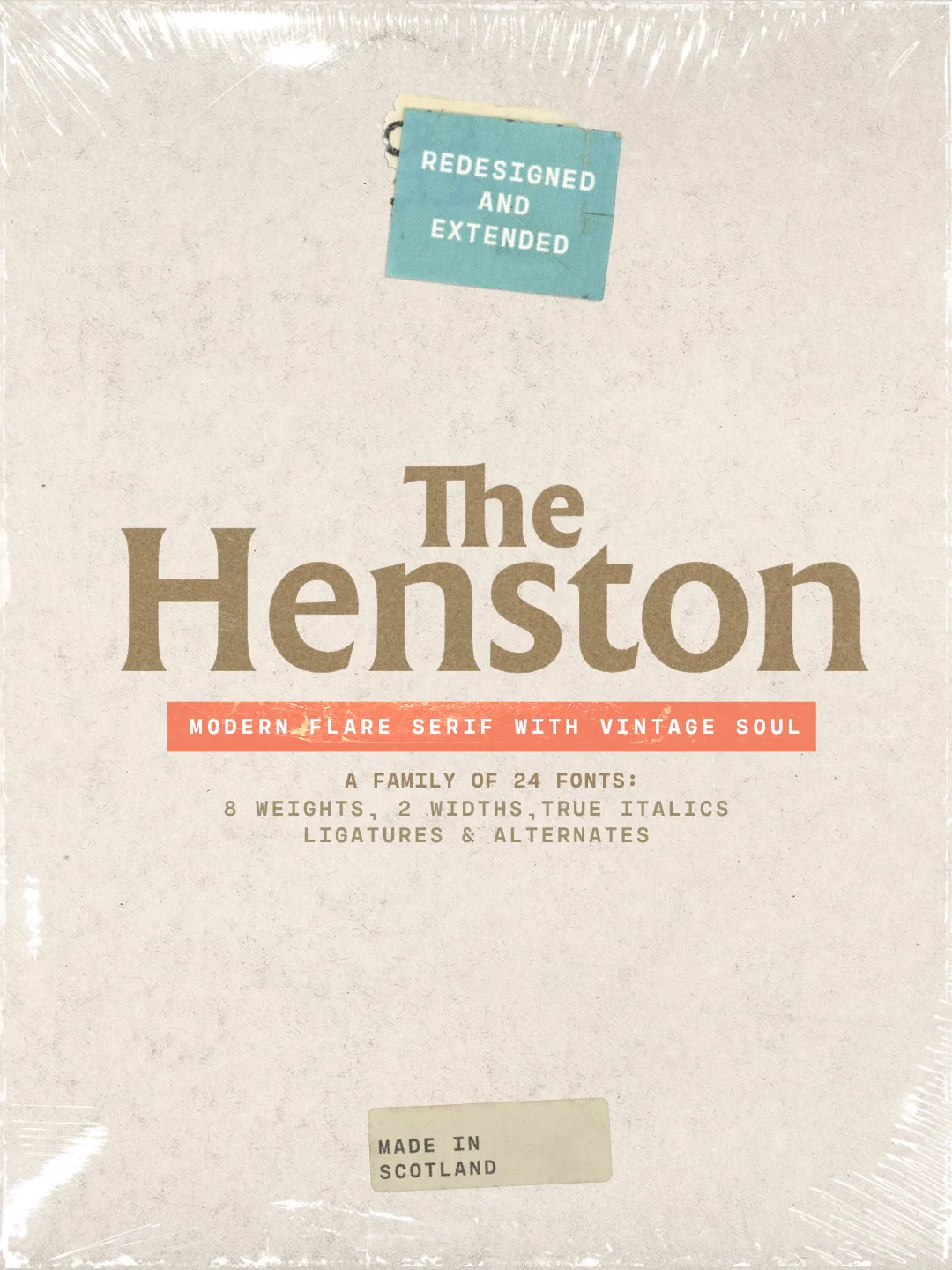 Images showing the font family The Henston in use. Designed by Elena Genova for My Creative Land, a TTF foundry.

