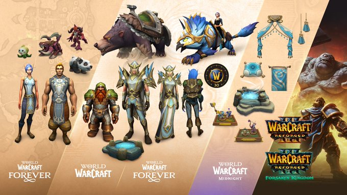 aeghis_'s tweet photo. World of Warcraft Forever ♾ Collection Giveaway!   This edition includes Warcraft® III: Reforged – Forsaken Kingdom and WoW Forever BETA, both available now!  
☑️Follow   
🔁Retweet  
💙Like
🏆1 Winner    
Winner will be drawn on September 20th!
#WoW_Partner @Blizzard_Ent https://t.co/0DoGKmNEdw