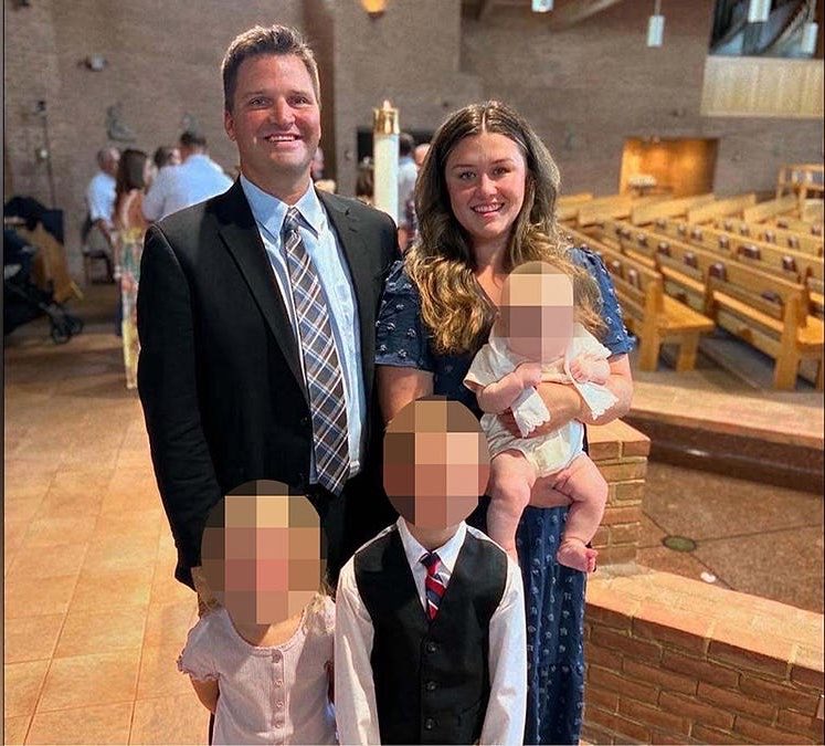 Breaking911's tweet photo. Illinois mother Corie Walsh is accused of strangling her 2-year-old son Barrett and hanging him from a basement rafter. She told police he was the “devil” and “anti-Christ.” Her husband is standing by her despite prosecutors saying she also plotted to poison him.

Her defense says the killing occurred during a psychotic episode. Prosecutors point to court documents showing Walsh had become deeply invested in the Lindsay Clancy murder trial and discussed it with friends just three and a half hours before Barrett was found dead.