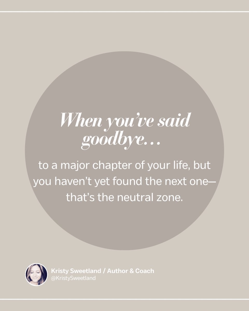 MarlinGielv8's tweet photo. After closing a major chapter but before finding the next, you’re in the neutral zone: an enchanted space of pure potential. It may feel terrifying, but this pause is helping you release old roles, trust your path, and discover the vision for a new https://t.co/h2bDmK511b