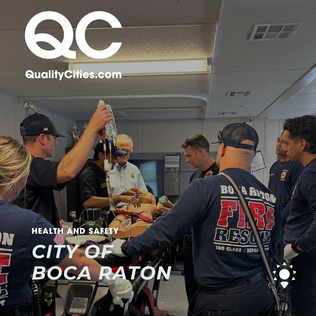 FLCities's tweet photo. A groundbreaking advancement in emergency response is giving @CityBocaRaton first responders a new tool to save lives. Find out how whole blood in the field is transforming prehospital care. Read the full story at https://t.co/6hCLS6U9Ds. https://t.co/G3vnEnpnsV