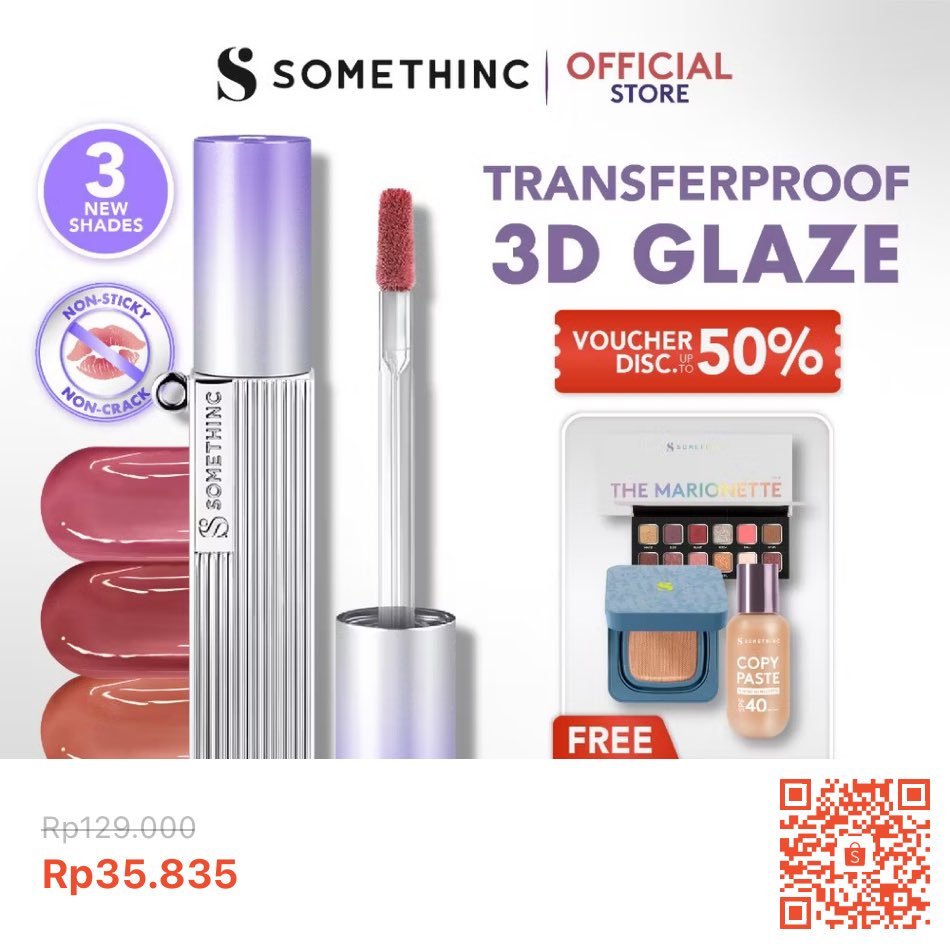 indahsrose's tweet photo. Temukan [BEST SELLING] SOMETHINC MAKEUP Forever Stay Comfort Lip Glaze - Transferproof Lip Glaze, Awet Digunakan 24 Jam | Ringan Digunakan Di Bibir, Dengan Warna Menyala, Mampu Menutup Warna Bibir Gelap seharga Rp35.835. Dapatkan sekarang juga di Shopee! https://t.co/OwbTtOFcLw https://t.co/nsEobii75k