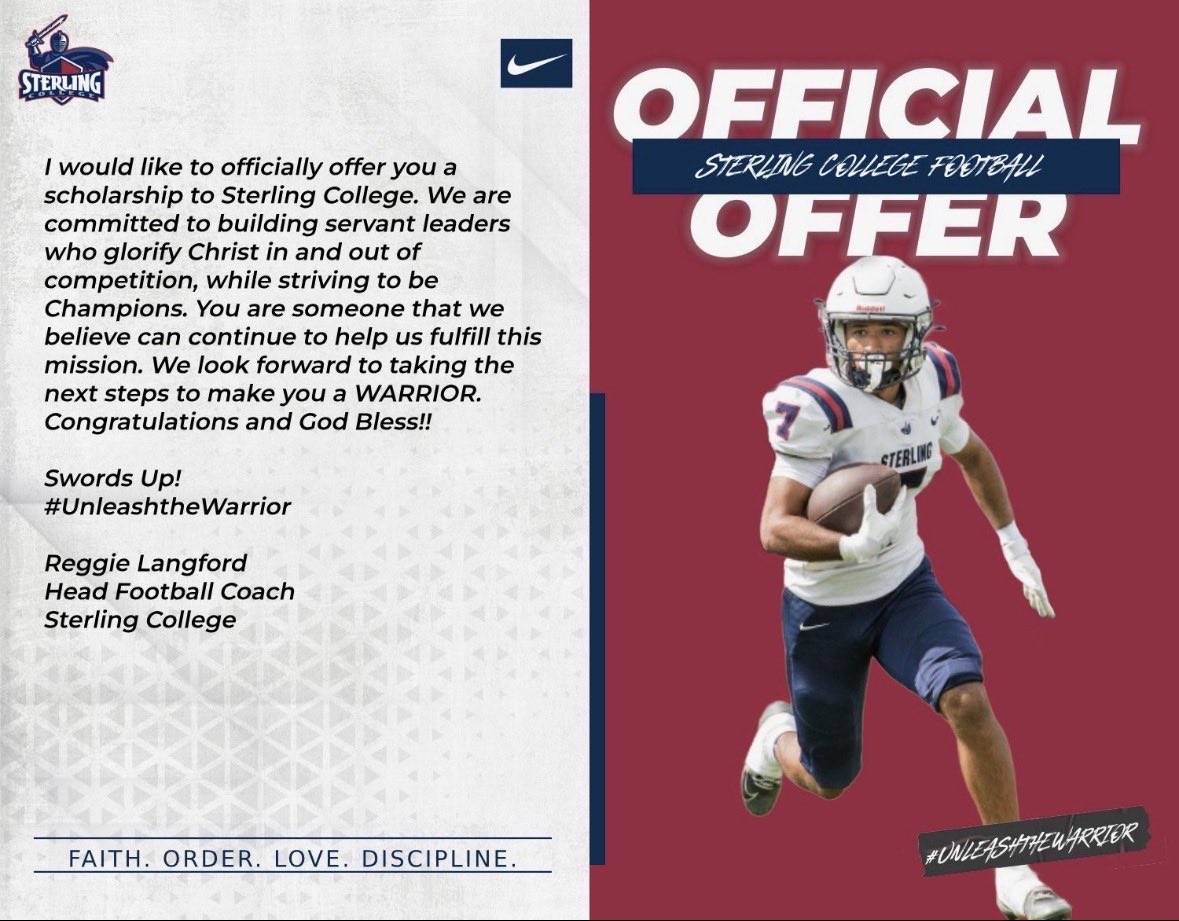 _EmoryJohnson's tweet photo. After a great conversation with @PorcheCoach I’m excited to announce I have received my 14th official offer from @SCWarriorFB !!
#AGTG @CoachDixonTyme4 @coachnate56 @RecruitGeorgia https://t.co/kwaRAywheW