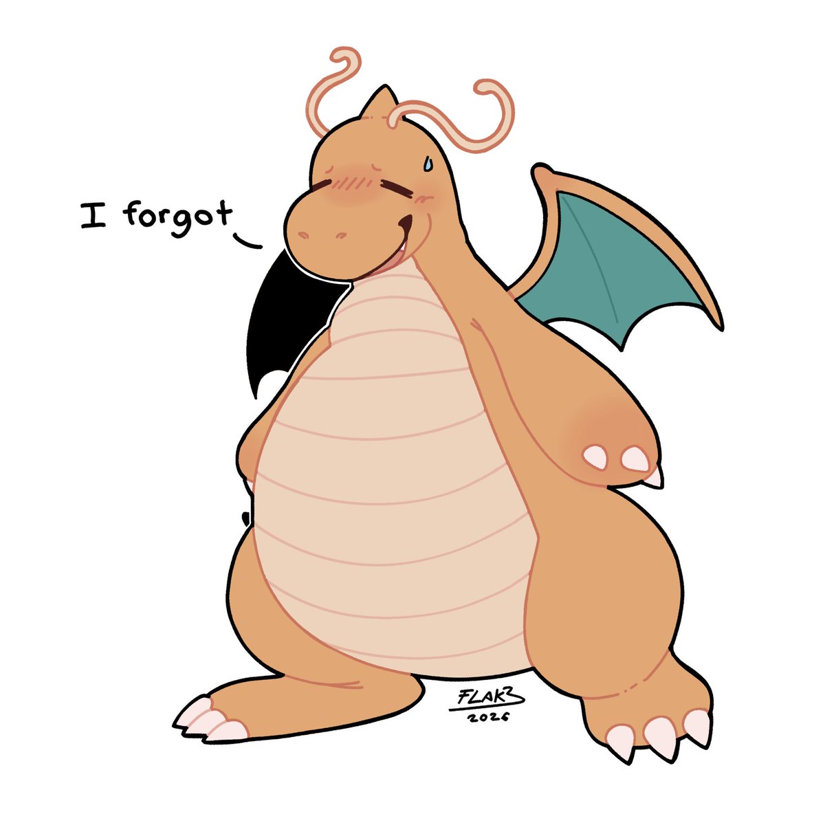 chocoflakey's tweet photo. Dragonite wanted to tell you something but he forgot 🍭 https://t.co/CPxR0A6ChK
