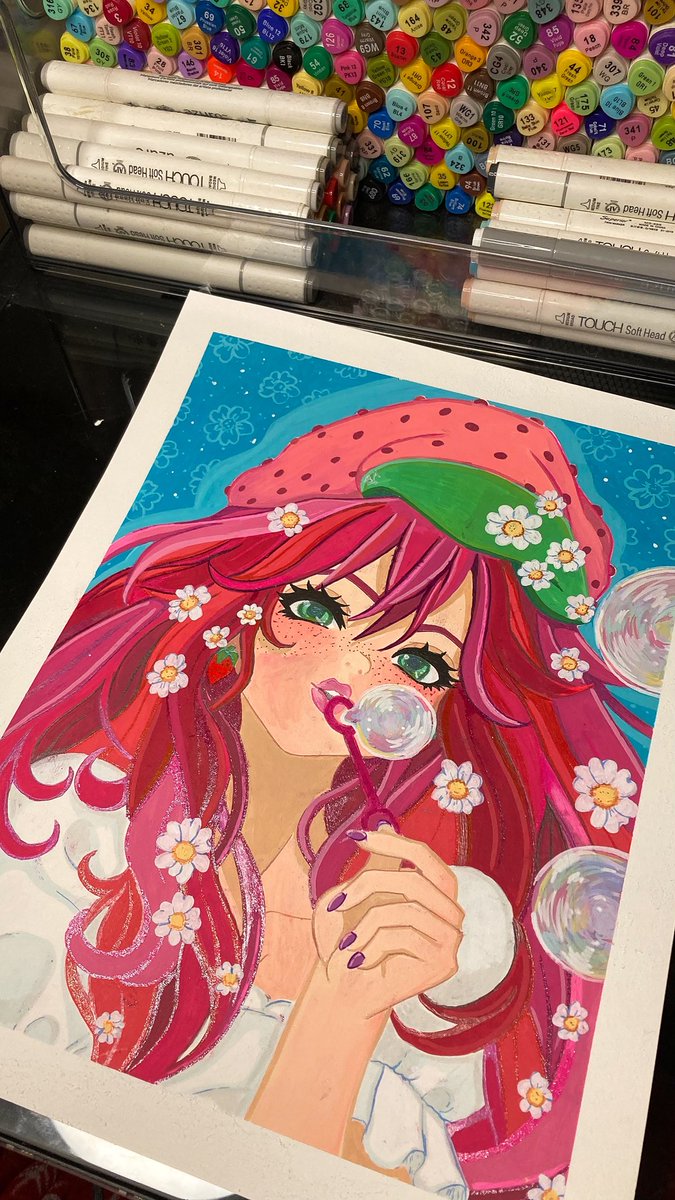 Bridoesstuff1's tweet photo. 🍰 Strawberry Shortcake - Adult Vers 🍓 #art #traditionalart #strawberryshortcake #artist #artwork https://t.co/aH6LRoPE43
