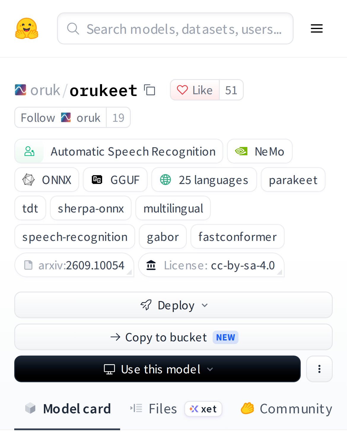 New speech recognition model alert! This multilingual ASR system uses a FastConformer architecture with TDT. Built for…