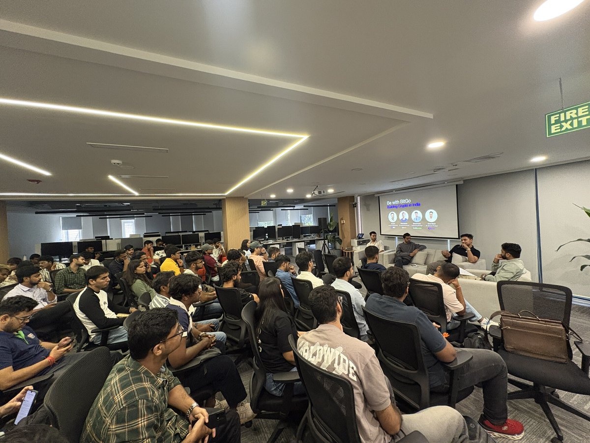 BitGo's tweet photo. Last Saturday, we hosted Be with BitGo: Building Crypto in India 🚀

We brought together builders from across the ecosystem, with BitGo, CoinDCX, CoinSwitch and Mudrex, for an open conversation on what it actually takes to build crypto in India.

From regulation and product to security, engineering, talent and the evolving India market, the conversation covered a lot of ground, including where the ecosystem could be headed next.

Big thanks to the speakers for sharing their perspectives, and to everyone who joined us and made the discussion what it was.

More conversations and meetups coming soon. 

👀