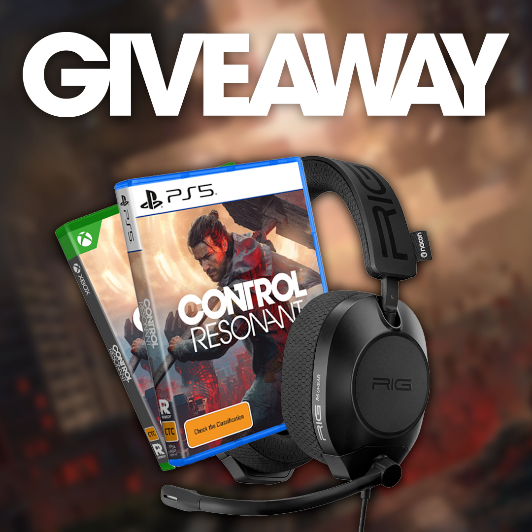 RIGGaming's tweet photo. Escape the FBC with RIG's exclusive Control Resonant giveaway.

To win a copy of the game + R5 PRO headset:

🔘 follow RIG Gaming 
❤️ like this post 
🔁 share this post 
💥 comment which power you're most excited to use

Check our other socials for multiple ways to enter. Winner announced next week