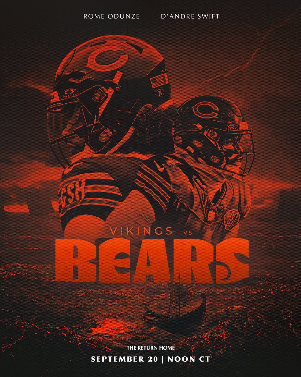 ChicagoBears's tweet photo. A Bear... a fleet... a battle ⚔️ https://t.co/gonvvmHoy8