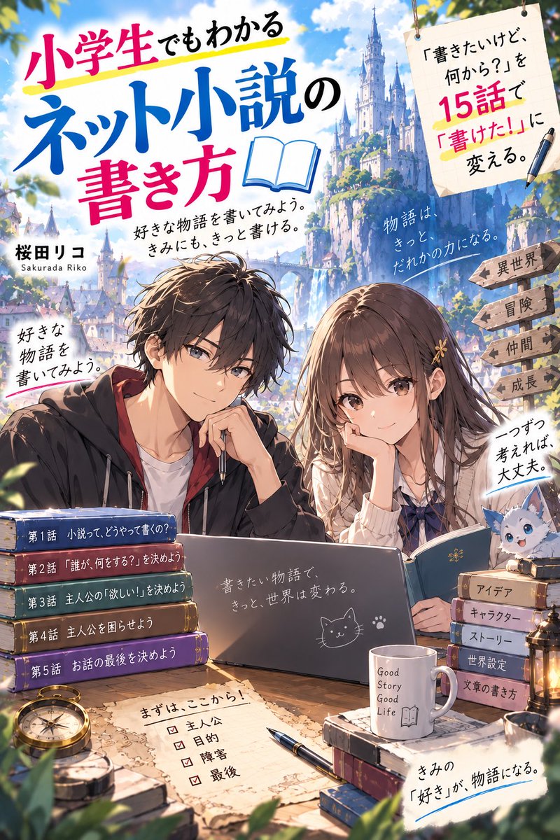 RicoSakurada_S's tweet photo. 小学生でもわかるネット小説の書き方
https://t.co/HwBjUo43Mk

第6話　「なんで？」で設定を作ろう
を公開しました

第6話では、これまでに作った物語をもとに、必要な設定を考えていきます

ご一読、よろしくお願いいたします🙇‍♀️

#カクヨム https://t.co/buYyUtL3kT