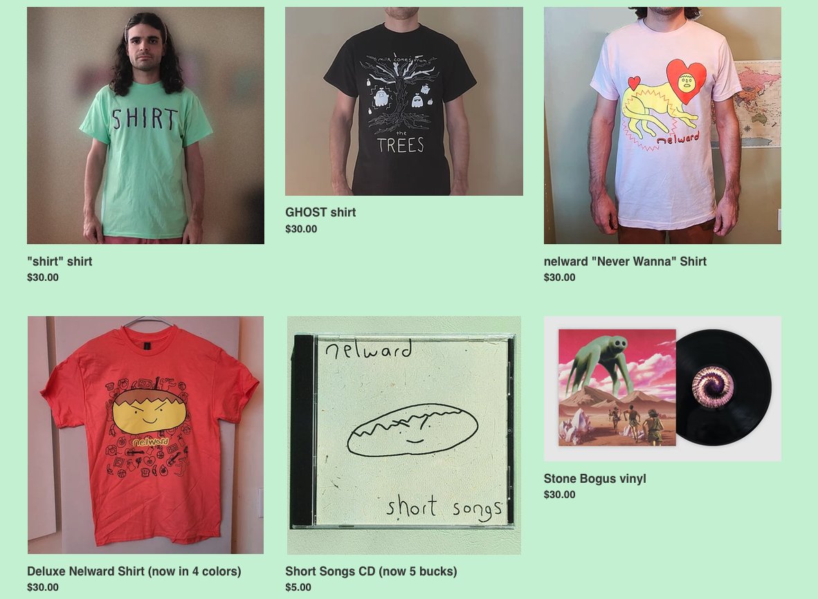 nelward64's tweet photo. merch store has been restocked with surplus from the tour

selling green "shirt" shirt for the first time online.

get in --> https://t.co/eCO6DIphAo https://t.co/ChTAW3h8Yz