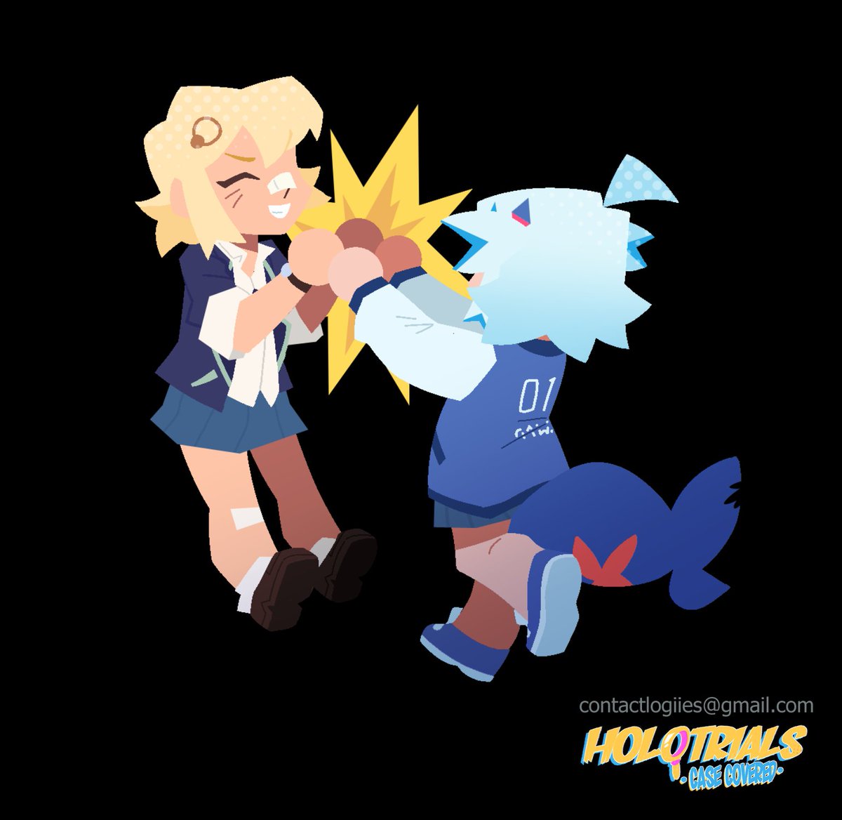 Logiies's tweet photo. some more #holotrials stuff! i helped the ui team with some silly illustrations... https://t.co/65jaU1d69C
