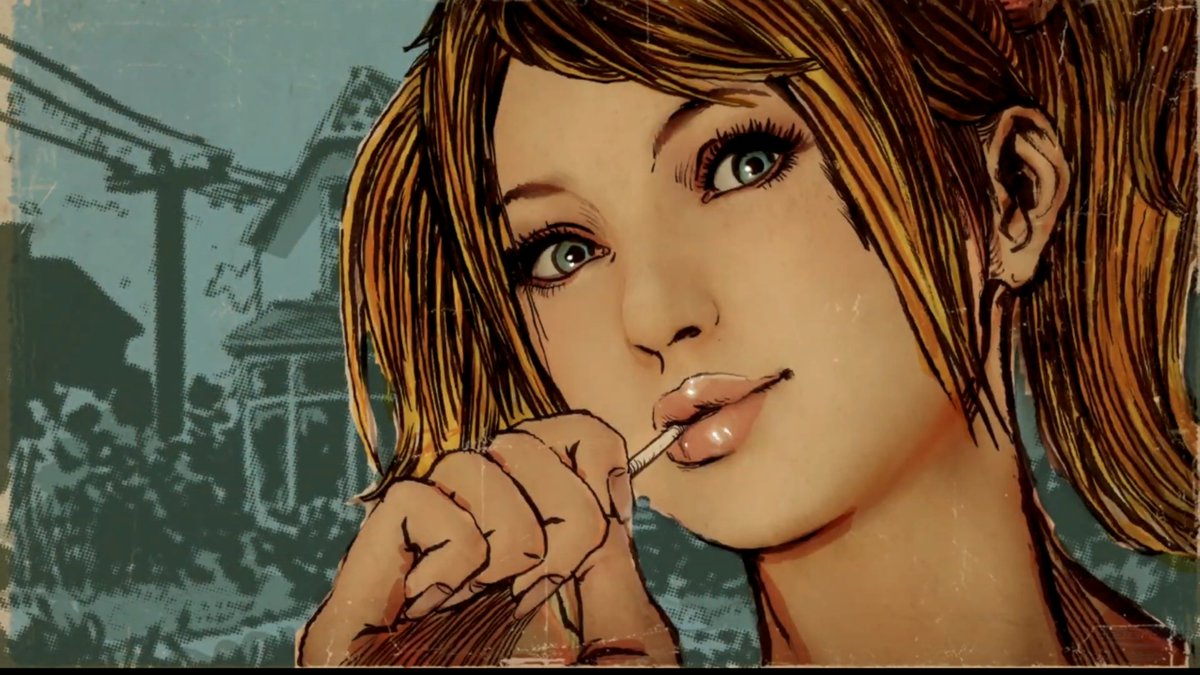 MYNOMOREHERO's tweet photo. blessing the TL with juliet comic shots
⠀⢠⣤⣄⠀⢀⣤⣤⠀⠀
⠀⢸⣿⣿⠛⢿⣿⣿ 'lollipop chainsaw' (2012)﹢˖ ☆
⠀⢴⣿⠏⠀⠈⢿⣷
suda51 / james gunn / juliet starling / playstation / screencaps / grasshopper manufacture https://t.co/K2j2nV5LjC