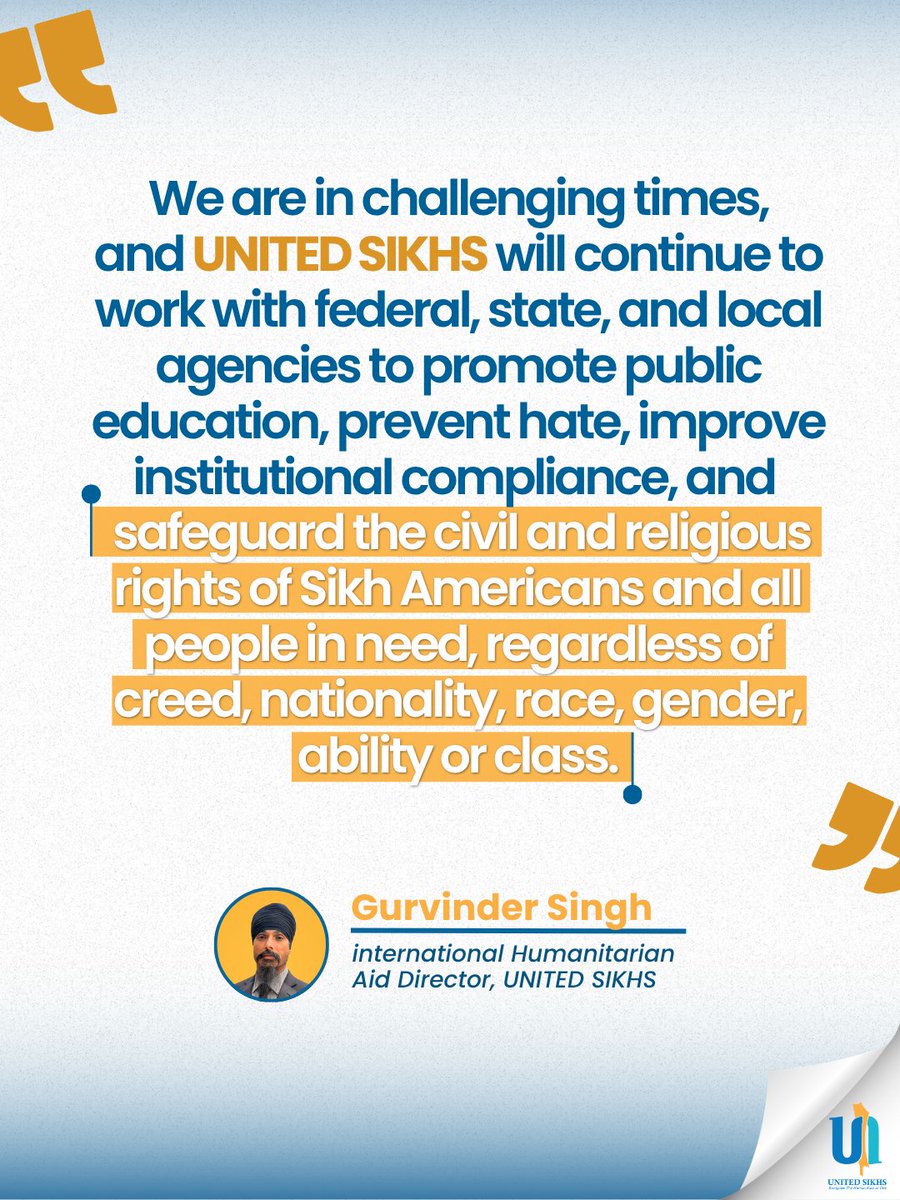 unitedsikhs's tweet photo. UNITED SIKHS met with the office of Assistant Attorney General Harmeet K. Dhillon, U.S. Department of Justice Civil Rights Division in Washington, D.C., to continue dialogue on religious liberty and civil rights protections.

The meeting addressed religious accommodation, discrimination, hate-based violence, and protections for religious institutions.

UNITED SIKHS looks forward to continued engagement with federal agencies and public institutions on these important issues.

#UNITEDSIKHS #Representation #SikhCommunity #CivilRights #ReligiousLiberty