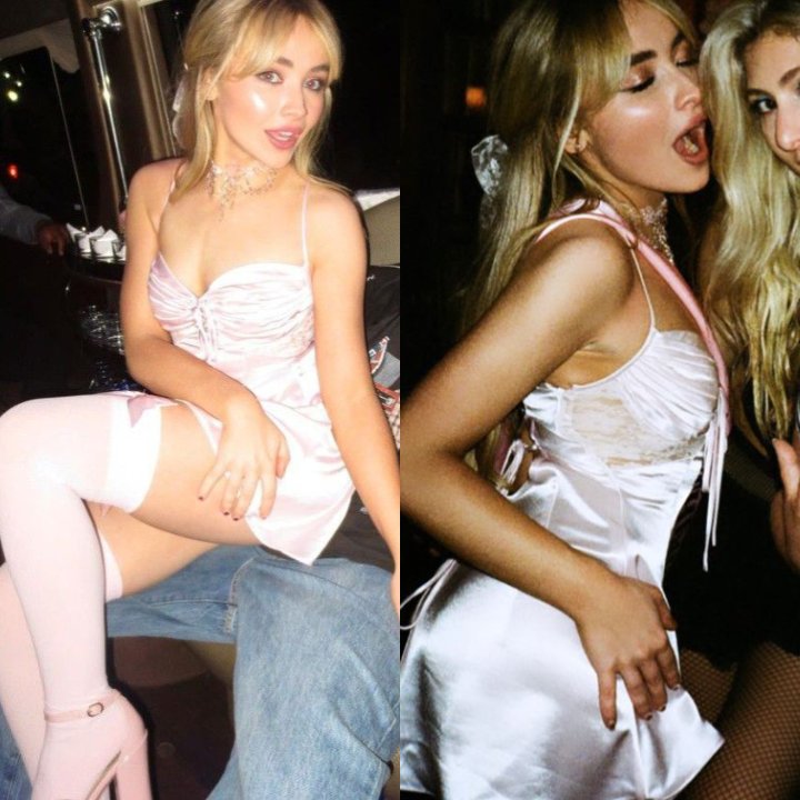 SabrinaDarli's tweet photo. Double Threat: Sabrina Carpenter looking insanely good!🎀🔥 https://t.co/wGGYwRDpqc