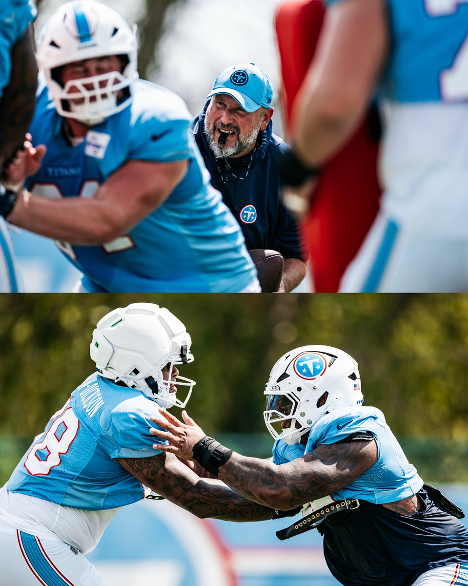 Titans's tweet photo. Sweat and determination https://t.co/49AmAaP4cX
