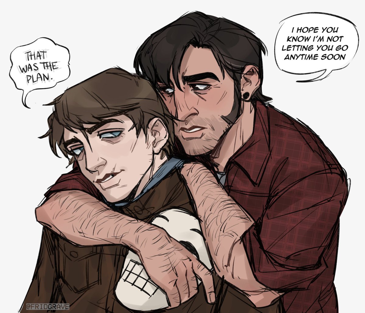 _fridgrave's tweet photo. i have a lot of post-mh jam thoughts lately with skully jay, had to sketch it
ask me about my headcanons i wanna yapp
#marblehornets https://t.co/22U9xm4YXL