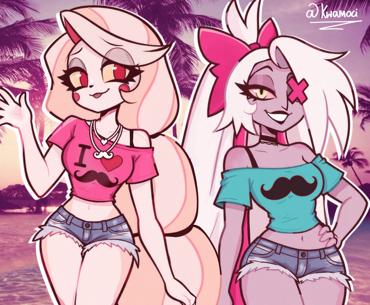 kwamoci's tweet photo. 2016 (?) charlie &amp; vaggi
#hazbinhotel #chaggi #chaggie https://t.co/1Zj4mm1vxA