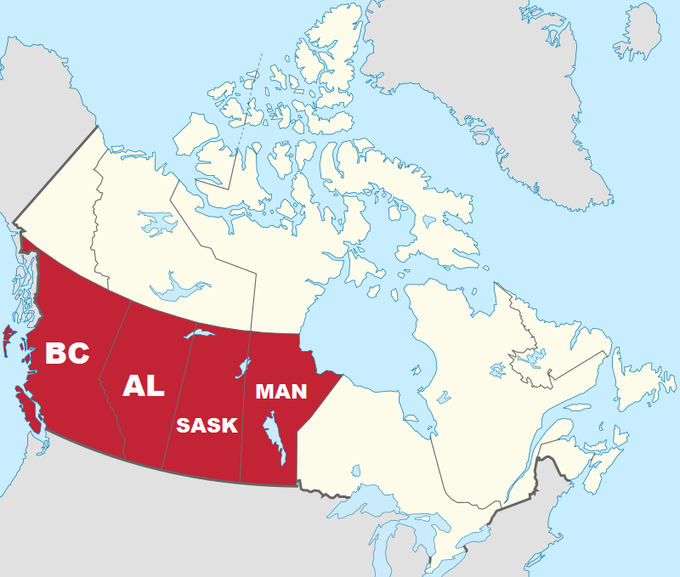 AlbertaTarget10's tweet photo. Look at the map. Now explain to me the Alberta Separation plan. Alberta on its own is a truly moronic plan! https://t.co/x4iANZfJer