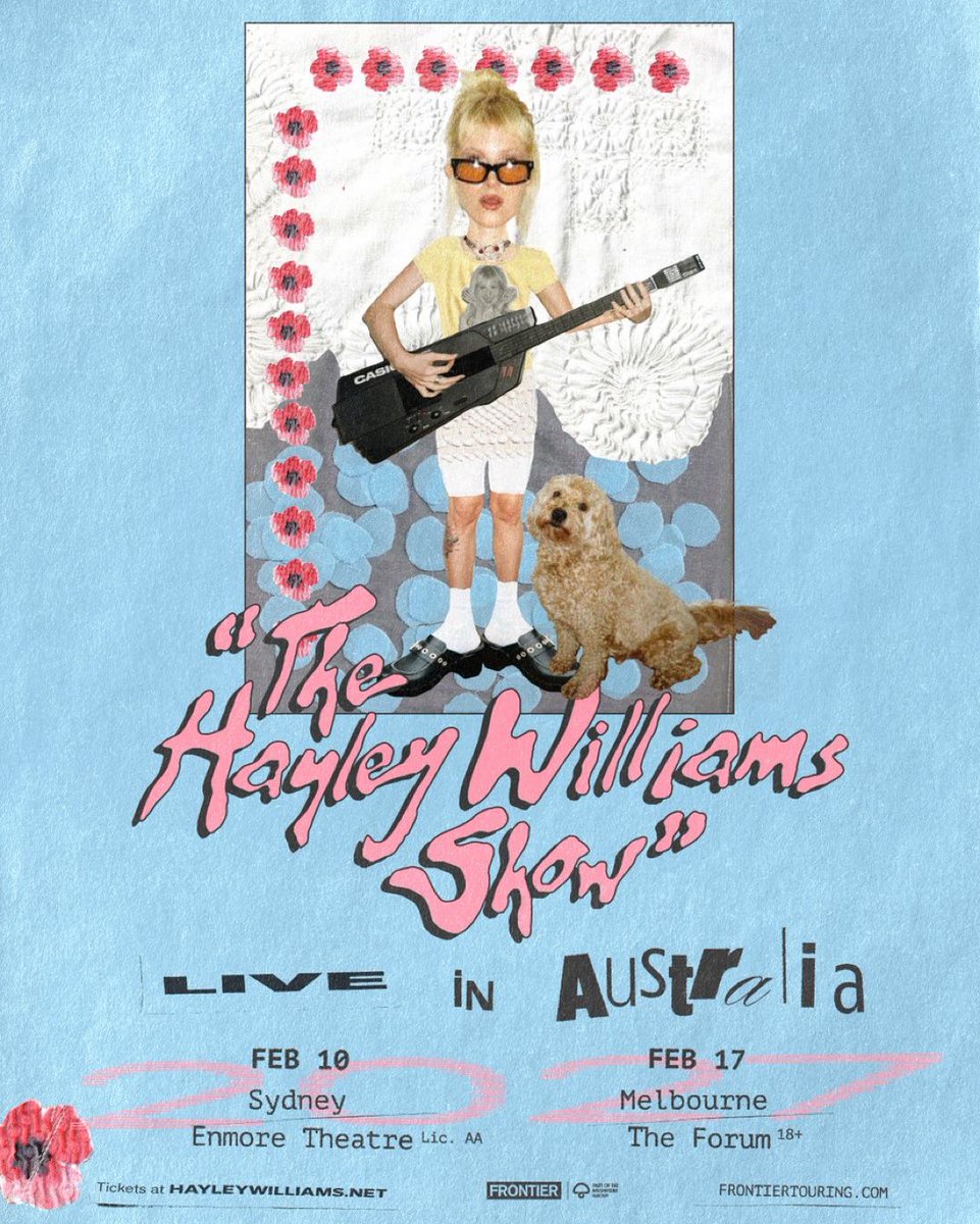concertleaks's tweet photo. Hayley Williams has announced two shows in Australia! https://t.co/Md0yGBjuB1
