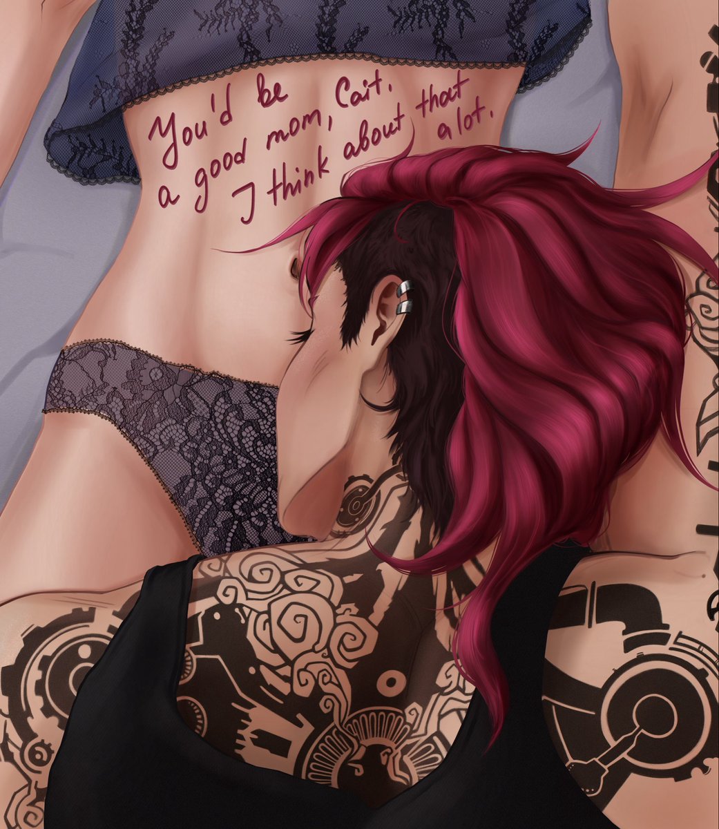 ahri__moon's tweet photo. Dreaming of their own little family 🤍

#arcane #caitvi #viarcane #lgbtq #wlw https://t.co/kb7nJ51XFc