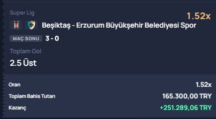 siteler444's tweet photo. ‼️ #EVETABİ ödememi yapmıyor!

 @evetabicom  üzerinde uzun süredir oyuncuyum ve bugüne kadar toplam 500.000 TL'nin üzerinde zarardayım. 100.000, 120.000, 170.000, 50.000 TL'lik kayıpla sonuçlanan bahislerim sistemde kayıtlı. Kaybederken hiçbir sorun yaşanmadı, hiçbir "inceleme" yapılmadı.

11.09.2026 tarihinde Beşiktaş maçına üst oynadım. 160.000 TL'lik kuponum tuttu ve 250.000 TL kazandım.

Kazanç hesabıma yansıdıktan sonra ödeme yapılmadı. Bakiyem ana parama düşürüldü ve üzerine bir de çevrim şartı talep edildi. Yani kazancım tek taraflı olarak silindi.

Herhangi bir kural ihlalim yoktur. Aylardır aynı hesapla, aynı yöntemlerle oynuyorum. Sorun sadece bir kez kazandığımda ortaya çıktı.

Kaybettiğim yüz binlerce lirada hiçbir itiraz gelmezken, tek bir kazançta bakiyenin silinmesi açık bir haksızlıktır.

Bahanelerle kazancımı gasp ettiler. Bu yapılan kabul edilemez!

⚠️Bu paylaşım, tarafımıza iletilen oyuncu şikâyetinin aktarımıdır.
Yasa dışı bahis suçtur, suça ortak olmayın.

#EVETABİ