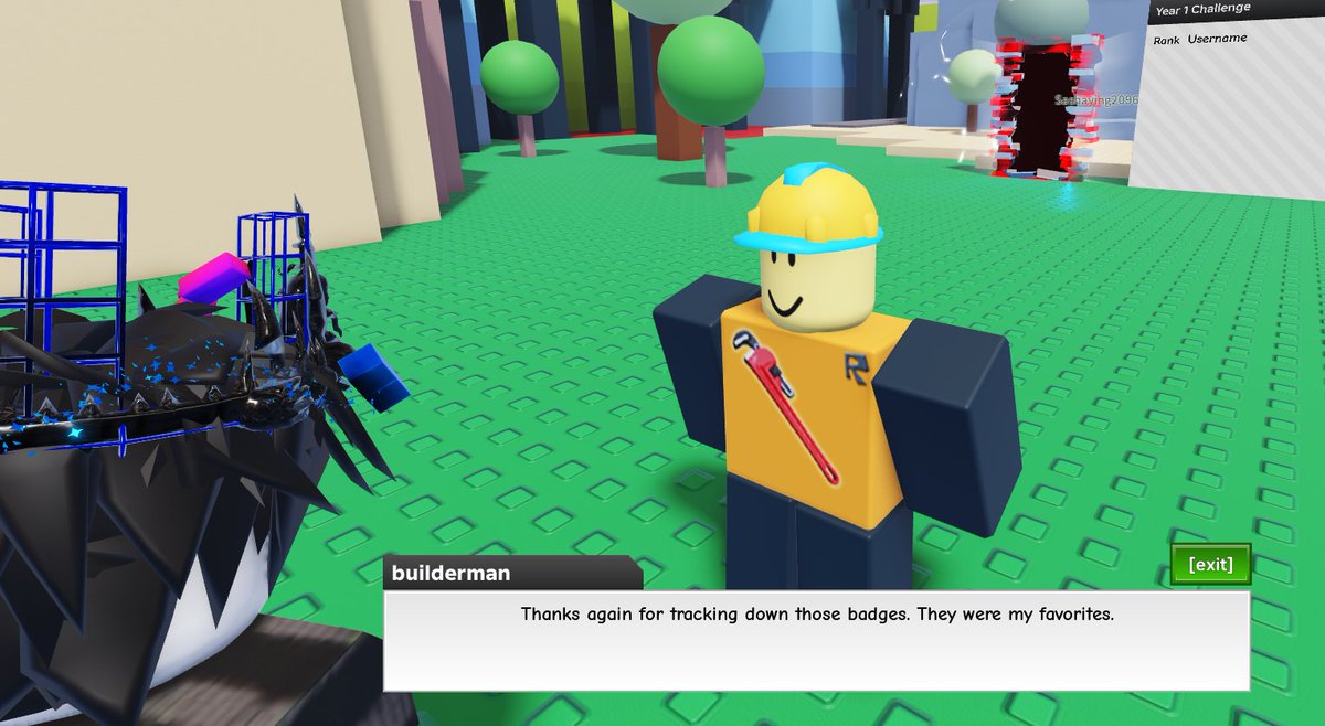 JustXavz's tweet photo. well roblox is currently down so I can't progress in the event after collecting all the badges #robloxㅤ https://t.co/NGag33GOOE