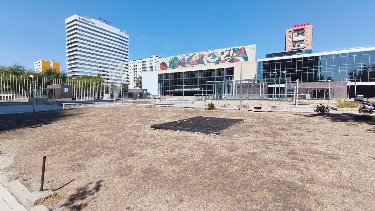 natal_dreamer's tweet photo. @MADRID @MasMadrid__ @ecologistasmadrid
Hace más de 2 años avisé al 010 de fallos en el riego del arbolado de la plaza Miró. Hoy, al pasar por allí ya se ve el motivo. Me avergüenza mi ciudad y cómo se destruyen zonas verdes como si fuese mobiliario urbano reemplazable. https://t.co/4kzTAsiD72