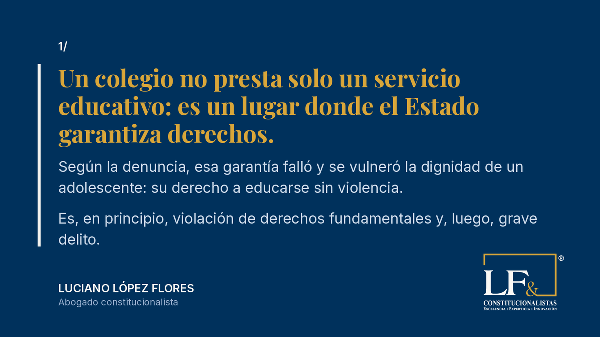 lucianolopez27's tweet photo. #ATENCIÓN #OjoAlDato
Aquí algunas cuestiones relevantes, en cuanto a las responsabilidades de todos los involucrados (los agresores, los profesores, el Colegio) en este abominable hecho que debe ser sancionado con rigor. Ocho tuis. Hilo 👆👇 1/8 https://t.co/H0s5rulA9h