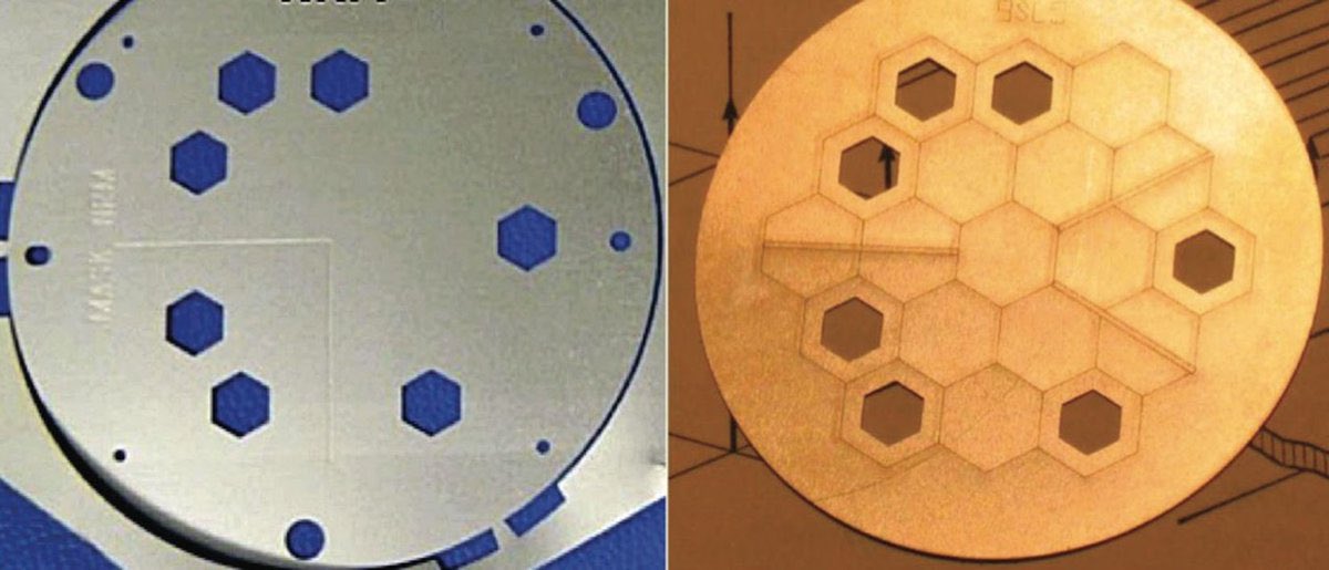 wansta2000's tweet photo. Technical Trivia: Which of these techniques involve placing a specially designed mask with several small pinholes in the light path through a telescope?

A: Coronagraphy
B: Aperture masking interferometry
C: Integral Field Unit Spectroscopy
D: Multi-Object Spectroscopy https://t.co/ODRmWvy25a