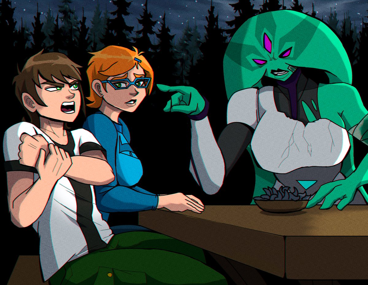 melatraeal's tweet photo. Xylene empieza a dar algunas respuestas sobre quien la atacó, el reloj y como llegó a Ben (primera mención de las raices)
English version in comments
Fondo y correcciones:
@BlueWolfArtista

#Ben10 #Ben10Art #ben10fanart #Chaquetrix #carnitrix #Charnitrix #chisquetrix https://t.co/Li3geckNQt