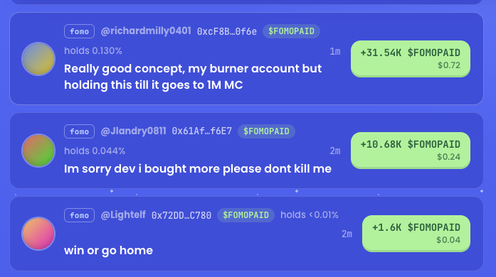 fomopaid's tweet photo. the best time to buy $FOMOPAID was 1 minute ago 
the next best time to buy $FOMOPAID is NOW https://t.co/hakNgAsAJq