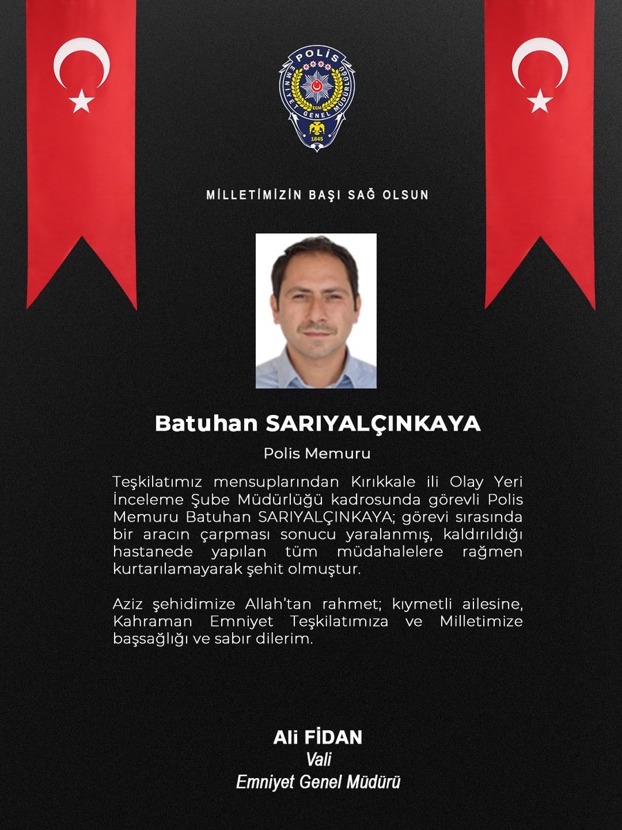 EmniyetGM's tweet photo. Milletimizin başı sağ olsun 🇹🇷 https://t.co/CFgkVyTQMf