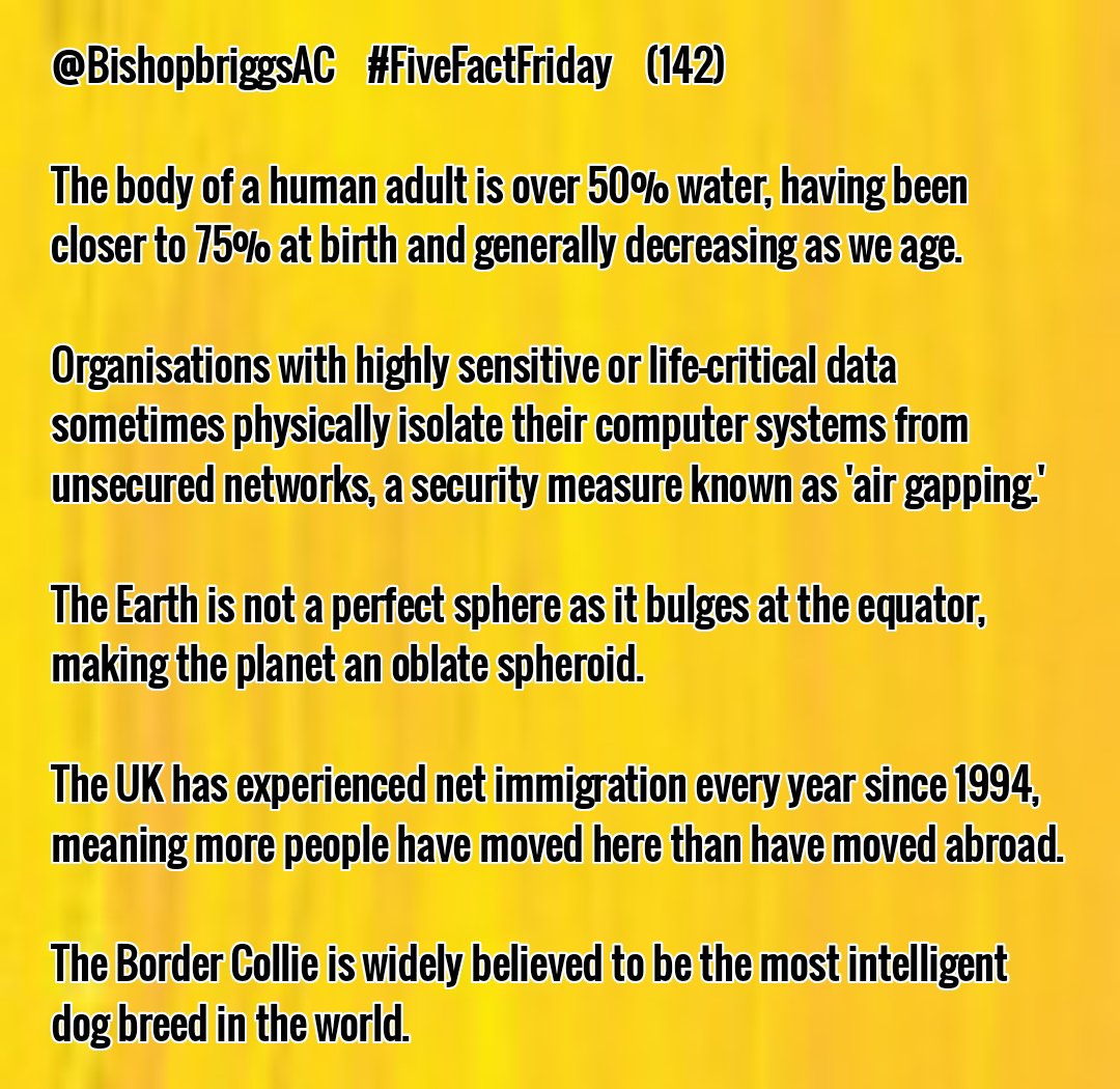 MrGilmour's tweet photo. Happy Friday everyone! 🎉 @BishopbriggsAC #FiveFactFriday #Friday #FridayMorning #FridayMotivation #FridayFeeling #FridayVibes #Education #Learning https://t.co/rRNoKefmWV