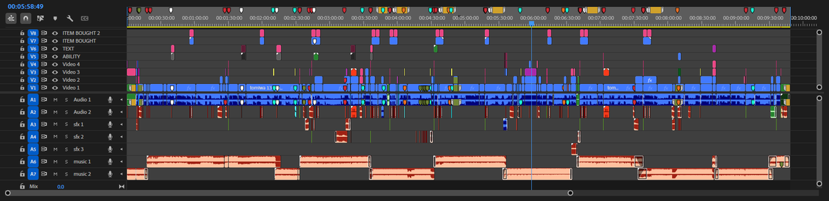 Lucentry_'s tweet photo. timelines from the 2 videos i edited over the last few days! once they're uploaded i'll share them here

@/goober70000 and @/Awiimot 

using the deadlock toolkit made it super fast to edit them and know what to keep or cut at a glance hehe

#DEADLOCK #DEADLOCKTHEGAME https://t.co/usTRJlTkhd