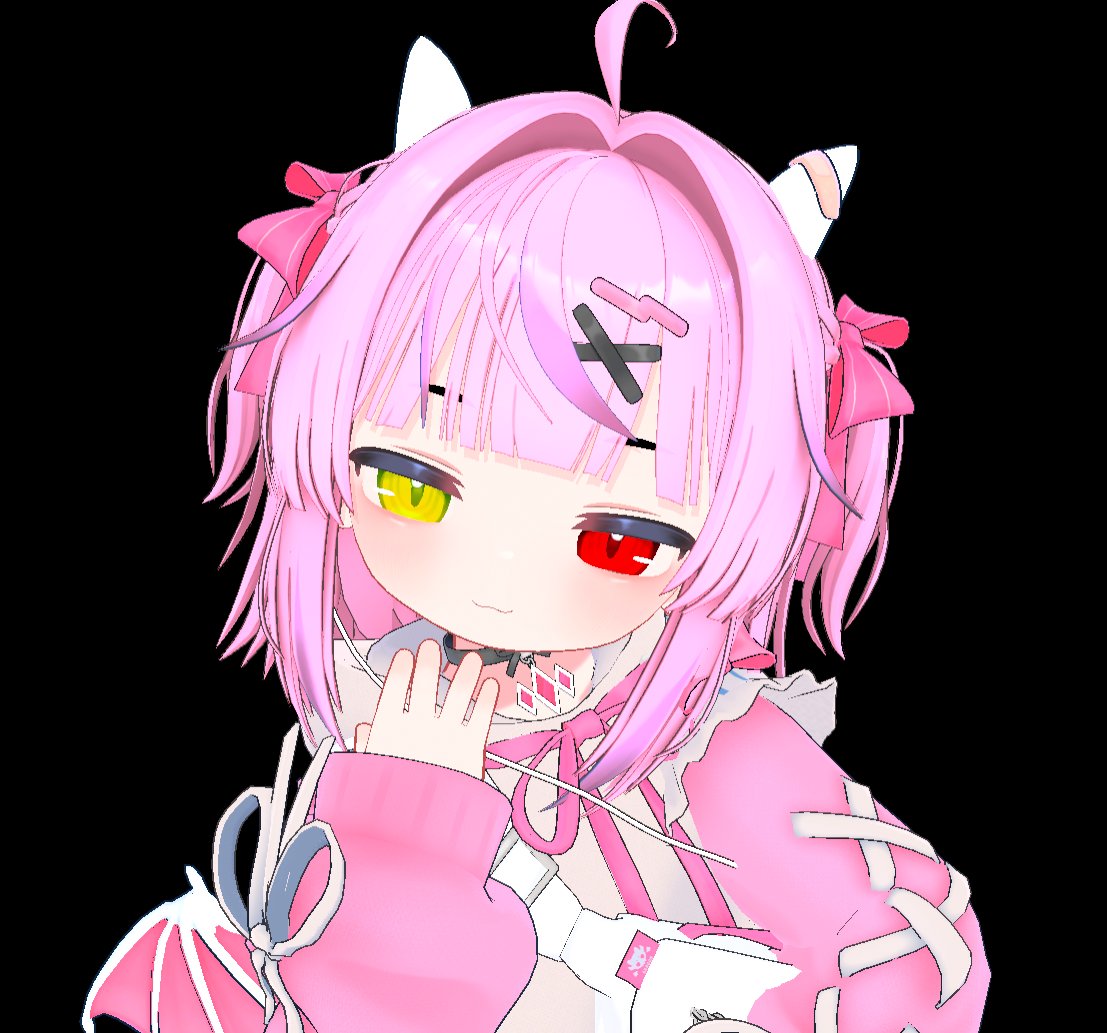 ChibiHimi's tweet photo. I was playing around with the blendshapes and unlocked new level of smugness XD https://t.co/C7CySFP3bT