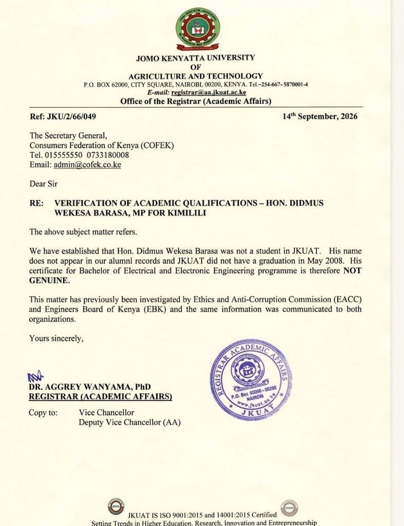 MwangiBonnie's tweet photo. In a day or two, you will the @EACCKenya presenting its latest case of a Kenyan facing decades in prison for obtaining a job behind a fake diploma. 

But it will never stand up to the most corrupt among us. 

Never. https://t.co/jroVJ0xR54