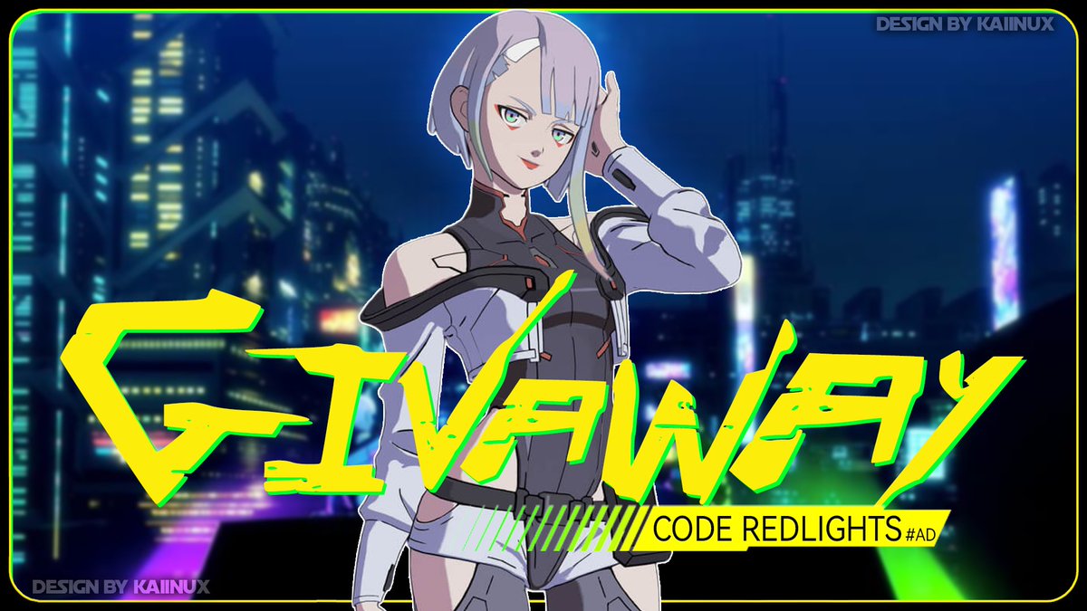 kaiinux's tweet photo. CYBERPUNK EDGERUNNERS LUCY SKIN

🏆 x1 winner 🏆

How to join:
• Follow @kaiinux + @InsoIsHere 
• ❤️+♻️

Not required, but use codes INSOISHERE and REDLIGHTS to support us! #epicpartner 

Ends in 2 days! Goodluck 🫶🏻 https://t.co/Ts0aYmt2Jt