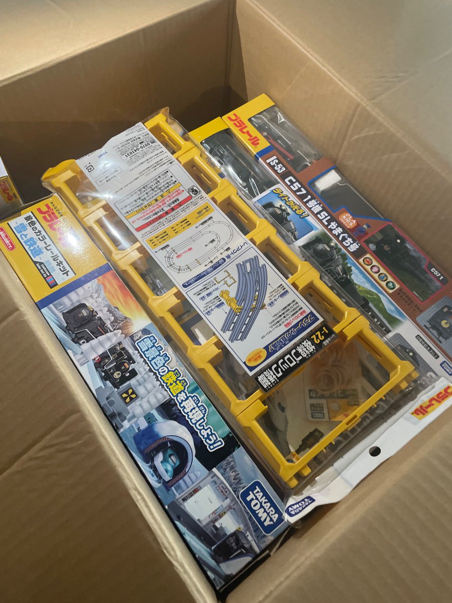 ILanghofer's tweet photo. Well just got about $500 worth of #Plarail stuff for a Train Show Layout I’m making with my buddies https://t.co/rZsgm5EXsi