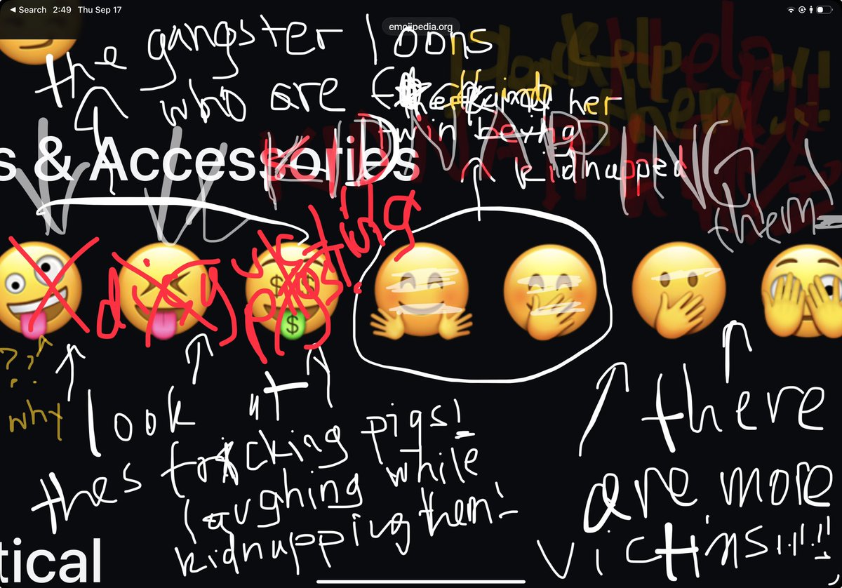 communicat1022's tweet photo. F*CKING HELP HER.  SHE WAS HUMAN TRAFFICKED IN THE EMOJI’S THEY LIVE IN THEIR OWN ACTUAL WORLD. EMOJIS FILM WAS A GIFT SENT FROM EMOJI’S. YOU FQCKING DISGUSTING IDIOT FRICKING PIGS DID NOT NOTICE! SHE’S FCICKING SUFFERING. 15 F*CKING YEARS. F*cking idiot pigs. You are all blind. https://t.co/Op9S3UUJPb