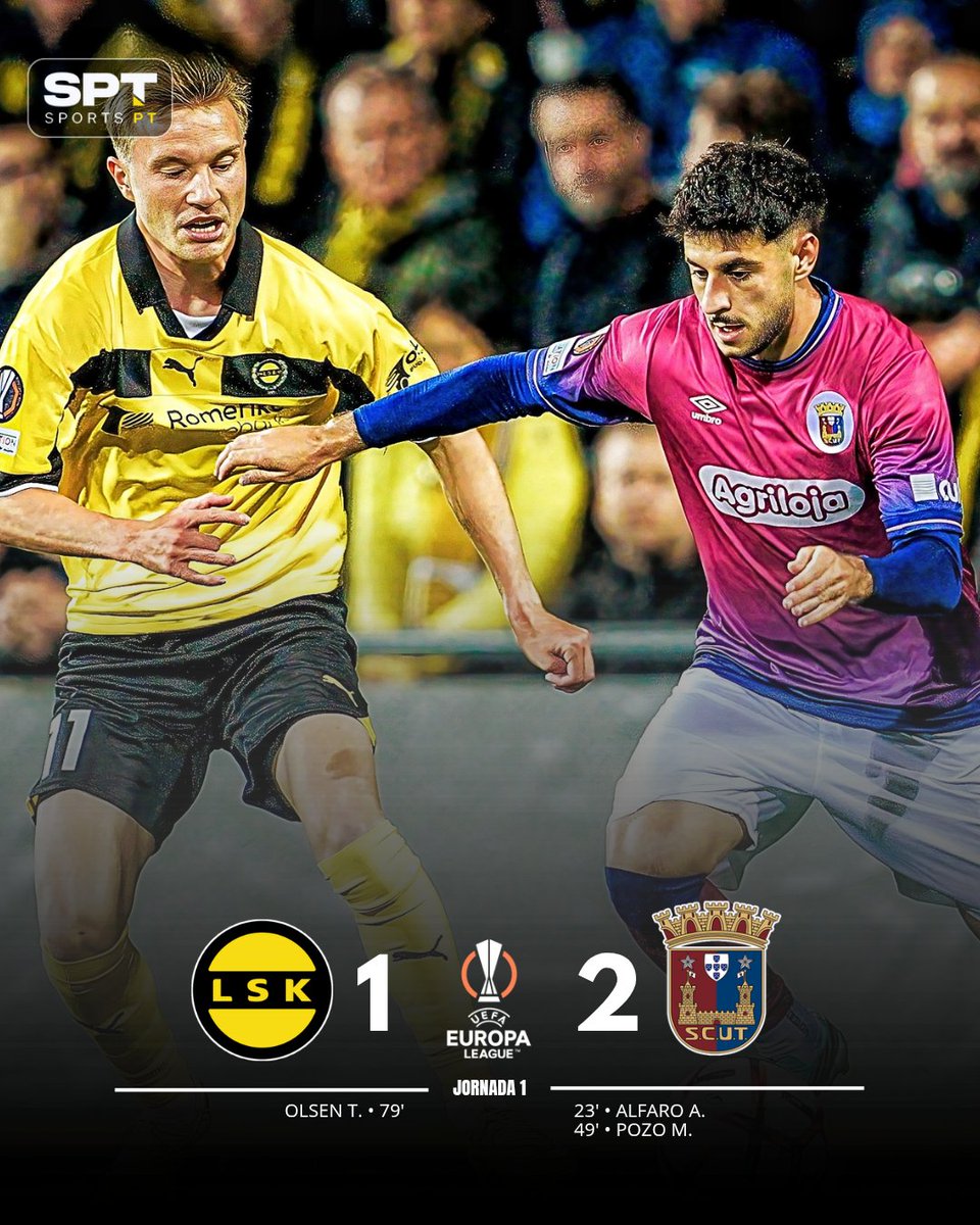 _SPORTSPT's tweet photo. 🟠 𝐔𝐄𝐅𝐀 𝐄𝐔𝐑𝐎𝐏𝐀 𝐋𝐄𝐀𝐆𝐔𝐄: Conto de fadas europeu!
O #SCUTorreense estreou-se na #EuropaLeague com uma vitória monumental por 2-1 no terreno do #LillestrømSK.
👇 Artigo completo:
🔗 https://t.co/2FCpQGWpqI
#LSK #SCUT #UEL #LSKSCUT https://t.co/lbQBef3vgG