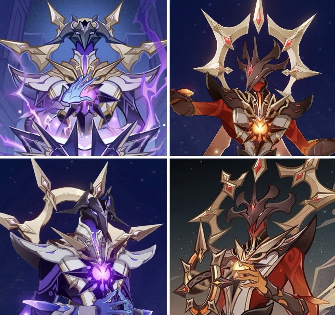 DailyEnjou_'s tweet photo. ঌ ˖꙳⋆ tell me that i’m not the only one who wants a character close to Enjou BUT with the design of the Electro #AbyssLector (“Violet Lightning”) 😔🙏 ?

🕯️ maybe during Khaenri’ah Chapter. . .

7.X — #Enjou, Abyssal Pyro, 5⭐️, Catalyst
8.X — ???, Abyssal Electro, 4⭐️, Catalyst https://t.co/lZt1r8mtft