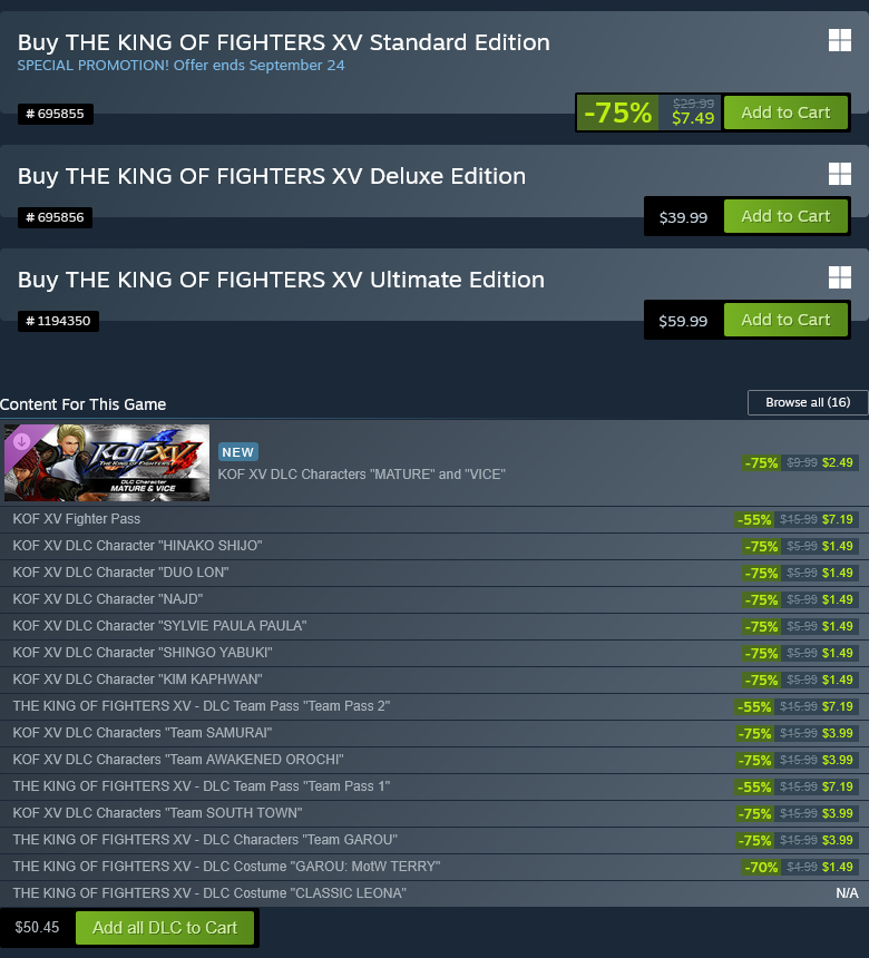 dawnofgray's tweet photo. #KOFXV is on sale for 75% off right now

https://t.co/pV8Uf1um6T https://t.co/7H9KP49Njd