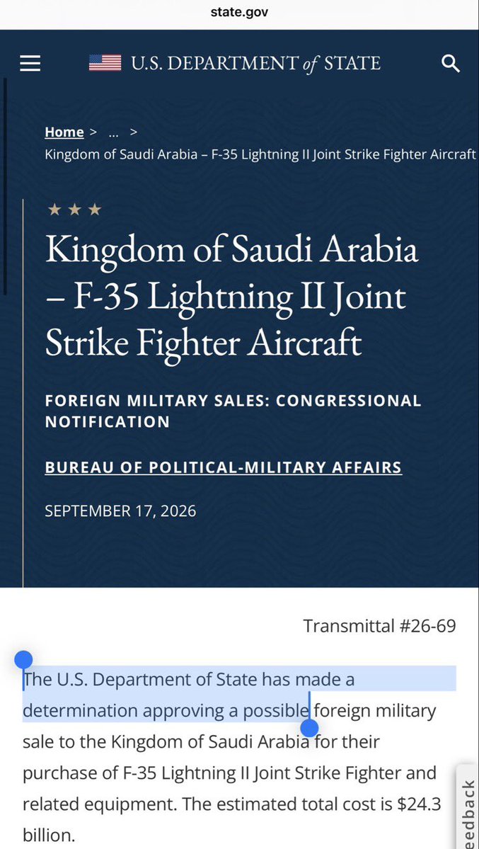 ya7man's tweet photo. موقع الخارجية الامريكي
صفحة السفارة الامريكية في الرياض
كل الصحف العربية و الامريكية

كاتبين الموافقة على صفقة بيع (( محتملة )) يعني احتمال يعني احتمالية تتم البيعة او لا تتم 

والله التعليم و القراءة و حتى الثقافة زينه يا اخوان 
الله يهديكم بس https://t.co/dWPB47CYuN